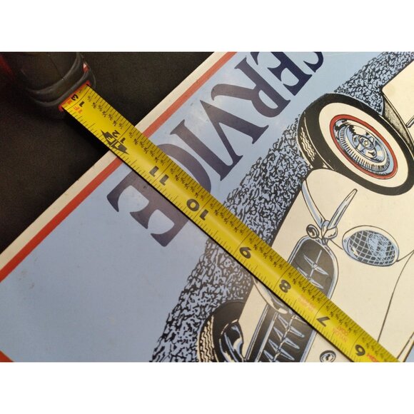 Corvette Sales & Service Sign Metal Retro style 12"x 18" man cave barware garage - Picture 13 of 14